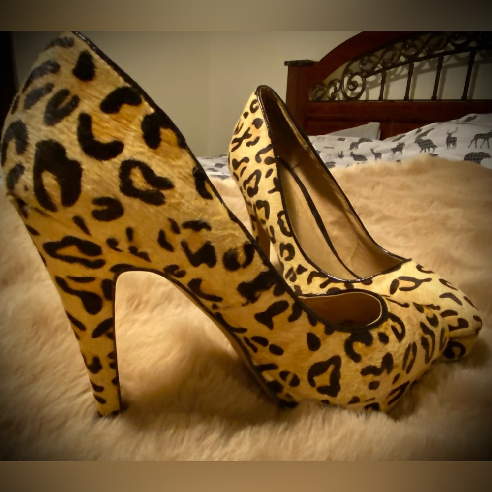 Aldo leopard heels